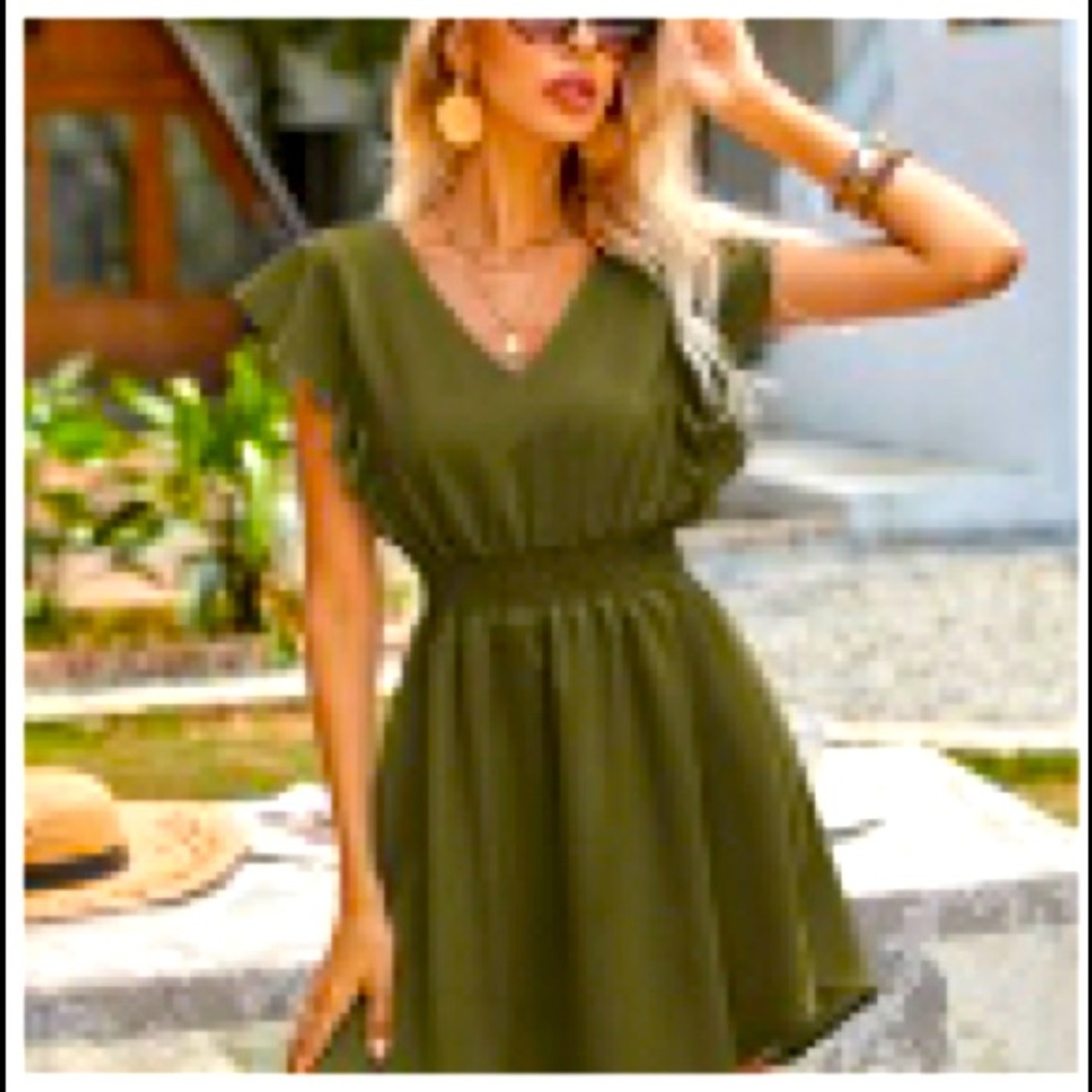 💚 Beautiful Olive green sundress💚